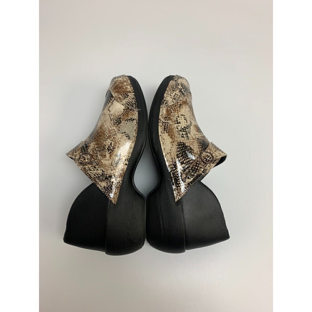 Rocky 4EurSole Serpentine Clogs Snakeskin Print Shoes RKH052 Womens 10-10.5W - Picture 9 of 15
